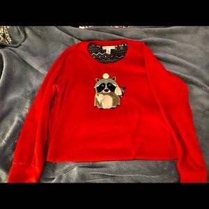 Warm fleece girls nightshirt